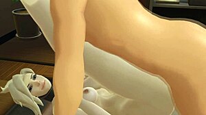 mercy fucks big ass waifu in sex simulator game tits bouncing pussy wet anime blonde ass pounded hard