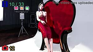 Monica’s Steamy Model Photoshoot in 3D Cartoon