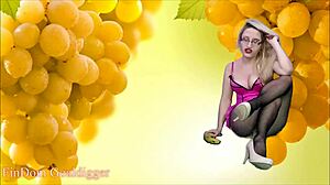 Anal training with a sissy slut in fishnets will make you gay