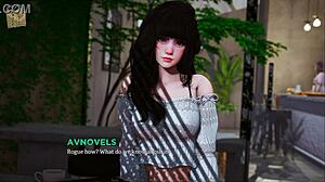 i'm exploring eternum 212, a mature 3d anime game with sexy outfits and huge tits