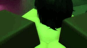 哇，这个同性恋出轨Roblox荡妇在3D动漫合集中戴绿帽你！😈🍆