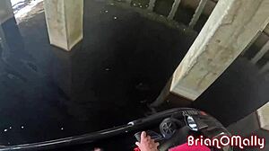 Ebony princess Willow Ryder rides jet-ski with style on the water.