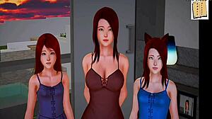 my new family 231, homemade game turns erotic with mature babe