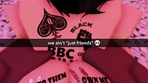 哇，这个同性恋出轨Roblox荡妇在3D动漫合集中戴绿帽你！😈🍆