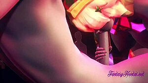 Ahri star guardian enjoys hard sex with creampie