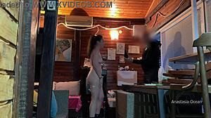 Delivery Guy Shocked Seeing Me Naked and Touching Boobs