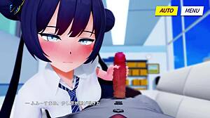 Kisaki strokes your cock gently