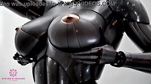 Sex Robot with Big Tits Awaits Your Cum in Close-Up POV AI Scene