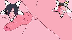 Naruto and sasuke explore gay sex in usa hentai anime