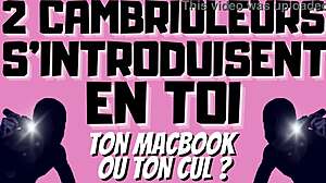 Two Burglars Dominate with Double Penetration in French Gay Audio Story