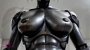 Sex Robot with Big Tits Awaits Your Cum in Close-Up POV AI Scene