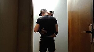 cameras caught friends sucking monster cocks in hallway after gym 😈