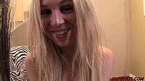 18 Year Old Blonde Takes Whitezilla Cock Bent Over