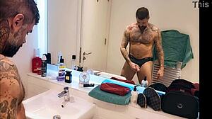 Dirty's getting super horny in the shower, bathing like crazy! 😏🚿