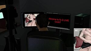 Slutty 3D influencer teases huge dick before anal fucking!