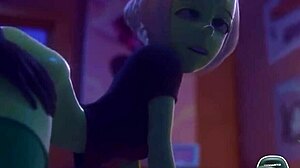 Big breast Tina 69s with bald pussy Widowmaker on table, thicc ass Peridot gets fucked from behind