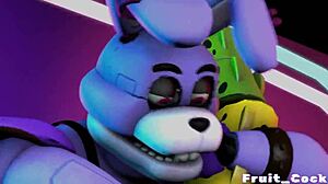 She says, Watch me take that FNAF-inspired cock deep in my gay adventure with fruit-themed fun.