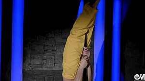 they watched a sexy gay striptease with pole dancing