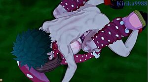 kinoko, mei, and izuku in wild 3d hentai sex action