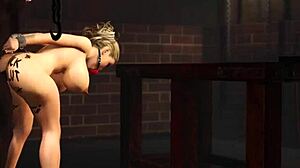 Why does this gagged sub-slut crave black cock fucking her big tits?