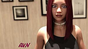 Horny Busty Redhead Roommate Fucks in Dorm 3D Game