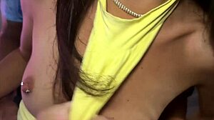 unfaithful wife bangs strangers at party before cuckold