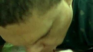 Sucking off the delivery guy and swallowing his load