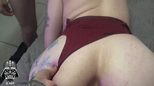 Naughty Girl Grips Two Huge Cocks and Explodes!