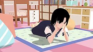 mia shows in sailor uniform