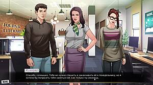 Teen slut dominates in red string gameplay part