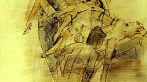 Vintage hentai illustration with erotic anime cartoon scenes 😏