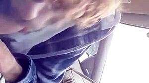 Dialogic Morning blowjob for my buddy in the car, sloppy cum in mouth!