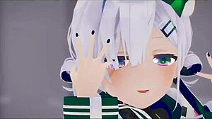 Amane Kanata Undresses in Sex Dance!