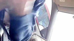 Dialogic Morning blowjob for my buddy in the car, sloppy cum in mouth!