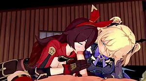 Two archer girls hentai!