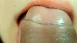 Wanna watch this extreme close-up blowjob bliss with a hot couple?