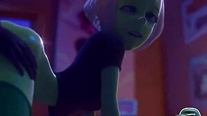 Big breast Tina 69s with bald pussy Widowmaker on table, thicc ass Peridot gets fucked from behind