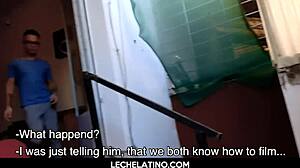 Hot Latino Gay Threesome with Facial Blast!