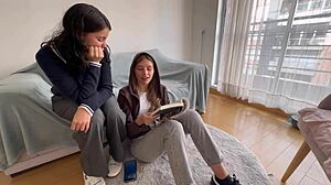 Craving My Stepdad's Partner, I Call Her Over to Family House for Lesbian Fun Compilation