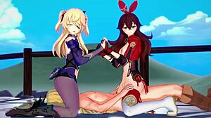 Two archer girls hentai!