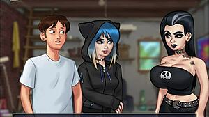 Summertime saga episode 153 with cartoon teens 😊