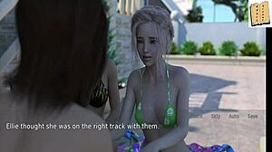 wife and stepmother play a steamy erotic game together.