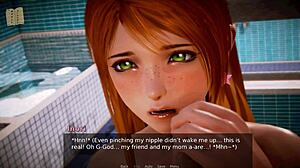 I-I explore the academy 221 in this hentai anime game