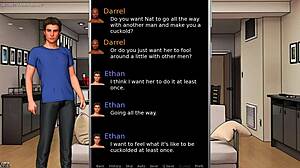 Kinky hotwife confesses to husband - got fucked by another man last night in 3D cuckold game