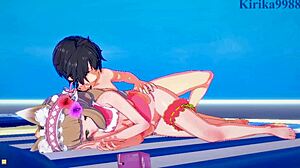 Maho, Karin, Yuuki's Intense Hentai Sex Scene