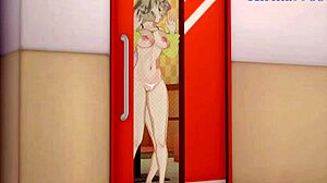 ryona and yumi in wild futanari hentai action