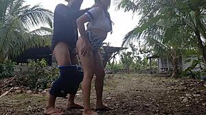 Pinay Couple Caught in Public Sex Scandal with Creampie Finish Outdoors
