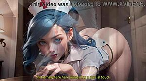 18yo nurse suki assfucked hard. covered in cum in ai visual novel! 😱