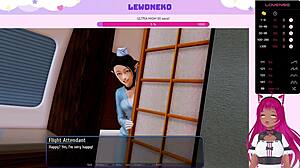 Hey, join Vtuber LewdNeko for steamy maid action in Harem Hotel!