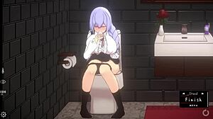 uhh, fun on sofa with toilet doll room ep 2